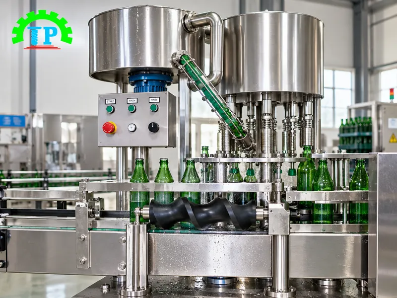 Máy xoáy nắp chai công nghiệp vận hành thử tải trực tiếp tại xưởng Thành Phát