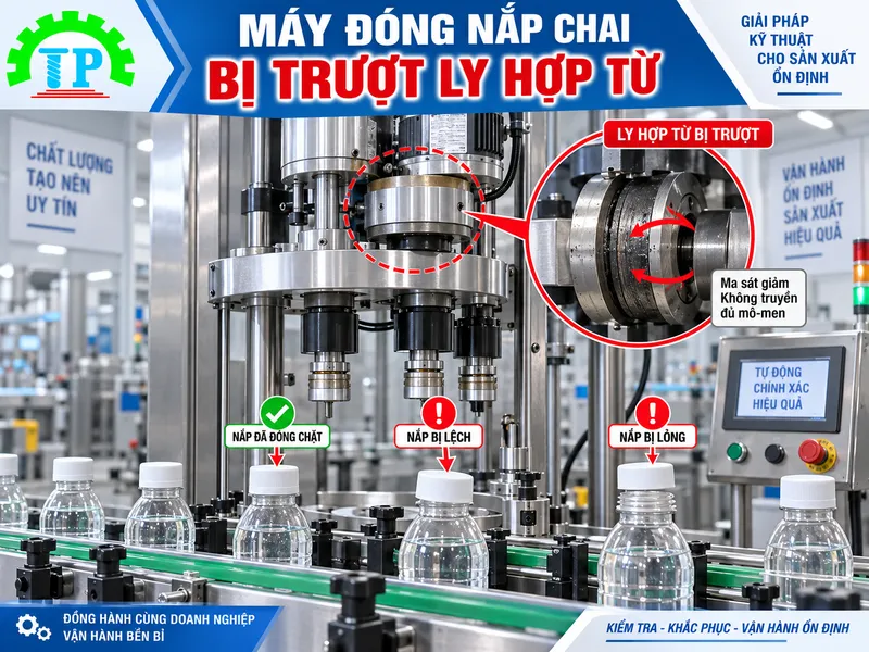 máy đóng nắp chai tự động công nghiệp