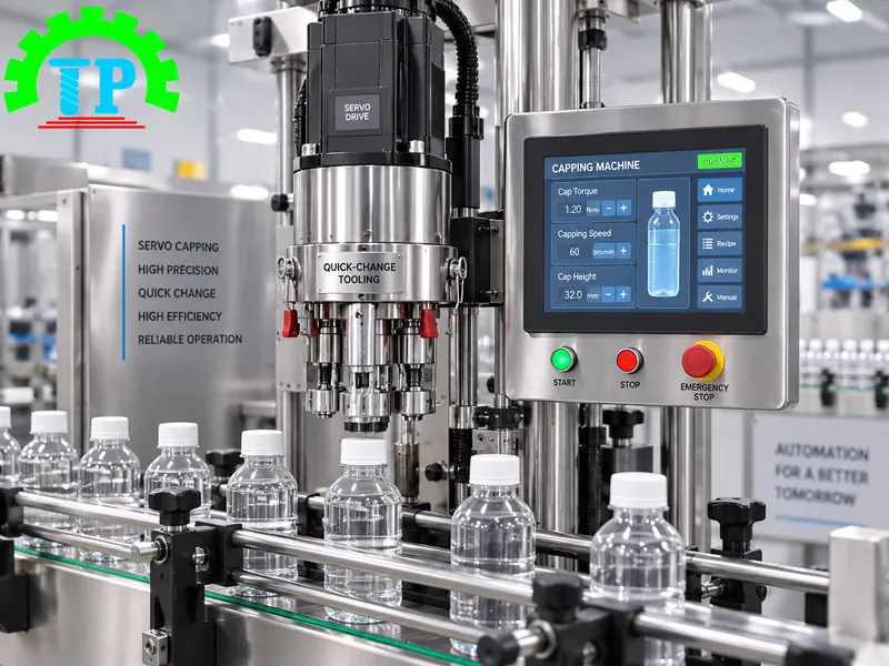 Đầu xoáy nắp servo thay thế khuôn nhanh điều khiển màn hình cảm ứng HMI