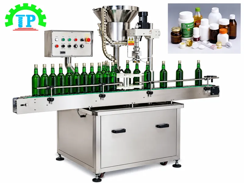 máy cấp nắp chai tự động công nghiệp