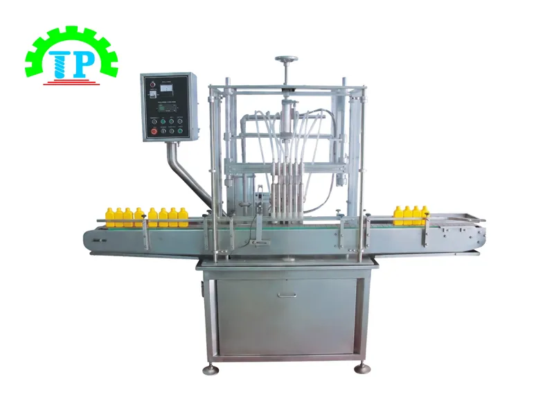 Máy chiết rót dạng băng tải thẳng chính hãng Thành Phát