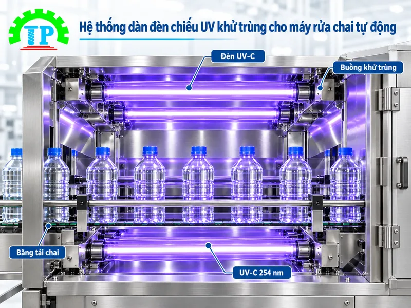 Khử trùng cho máy rửa chai